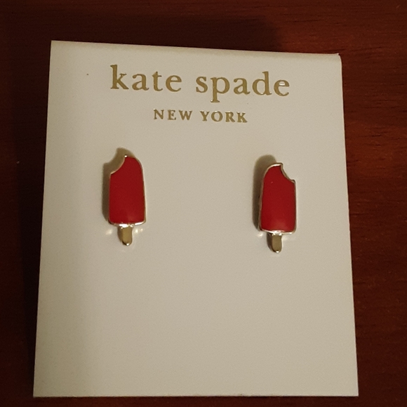 kate spade Jewelry - Kate Spade Red Popsicle Studs NWOT'S